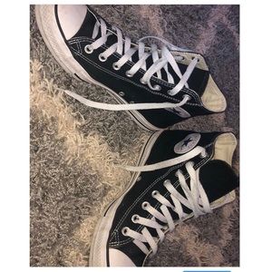 Black hightop converse